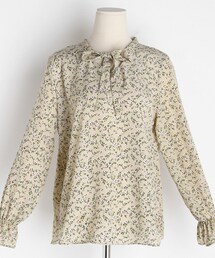 DHOLIC | ネックリボン花柄ブラウス(シャツ/ブラウス)