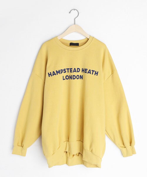 DHOLIC（ディーホリック）の「レタリングルーズスウェット（スウェット・レディース・パープル/ホワイト/ブラック/イエロー・FREE）」の4枚目の写真