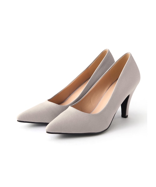 GRL（グレイル）の「低反発ポインテッドトゥプレーンパンプス（パンプス・レディース・ベージュ/ブラック/ライトグレー/オフホワイト/モカ/パープル/シルバー・24.5）」の4枚目の写真