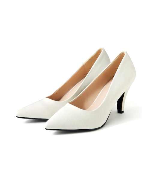 GRL（グレイル）の「低反発ポインテッドトゥプレーンパンプス（パンプス・レディース・ベージュ/ブラック/ライトグレー/オフホワイト/モカ/パープル/シルバー・24.5）」の2枚目の写真