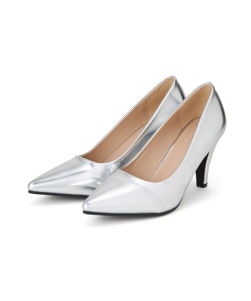 GRL（グレイル）の「低反発ポインテッドトゥプレーンパンプス（パンプス・レディース・ベージュ/ブラック/ライトグレー/オフホワイト/モカ/パープル/シルバー・24.5）」の7枚目の写真