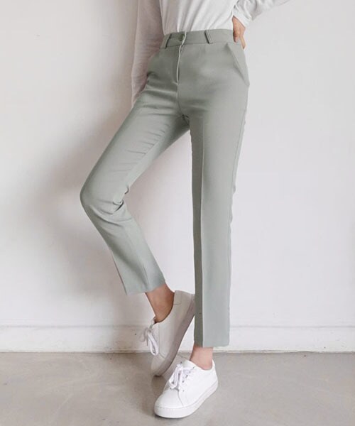 DHOLIC（ディーホリック）の「スリムスラックスパンツ（スラックス・レディース・ピンク/ブルー/グリーン/その他/ブラック・S/M/L）」の3枚目の写真