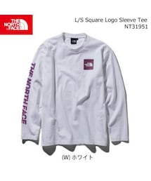 northface | ノースフェイス ロングスリーブスクエアロゴスリーブティー（メンズ） THE NORTH FACE L/S Square Logo Sleeve Tee NT31951(Tシャツ/カットソー)
