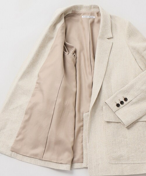 Plageプラージュ 【RIAM】 SILKNEP ジャケット36 plage（プラージュ）の「RIAM シルクネップ ジャケット◇（）」 - WEAR