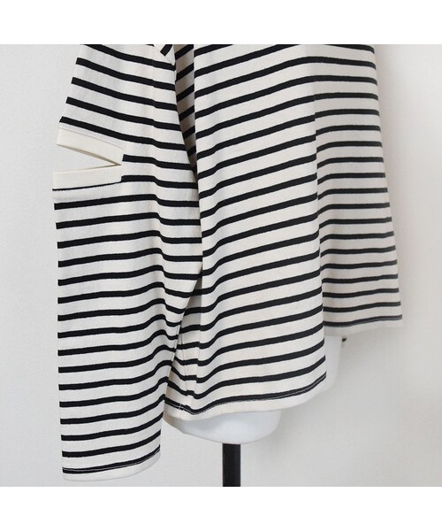 no brand（ノーブランド）の「[ RE-ARRIVAL ]ボーダースリットPO（Tシャツ/カットソー・レディース・その他）」の13枚目の写真