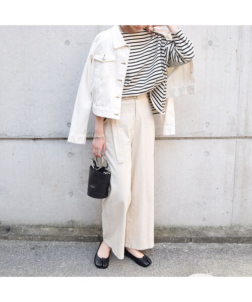 no brand（ノーブランド）の「[ RE-ARRIVAL ]ボーダースリットPO（Tシャツ/カットソー・レディース・その他）」の10枚目の写真