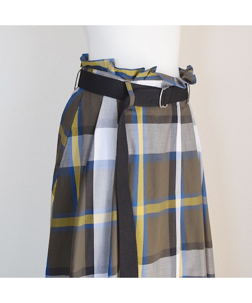 no brand（ノーブランド）の「チェックフレアロングSK（スカート・レディース・その他）」の9枚目の写真