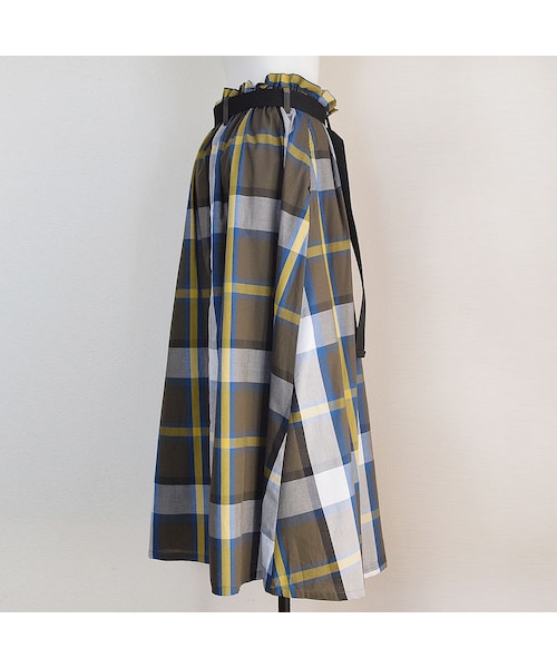 no brand（ノーブランド）の「チェックフレアロングSK（スカート・レディース・その他）」の11枚目の写真