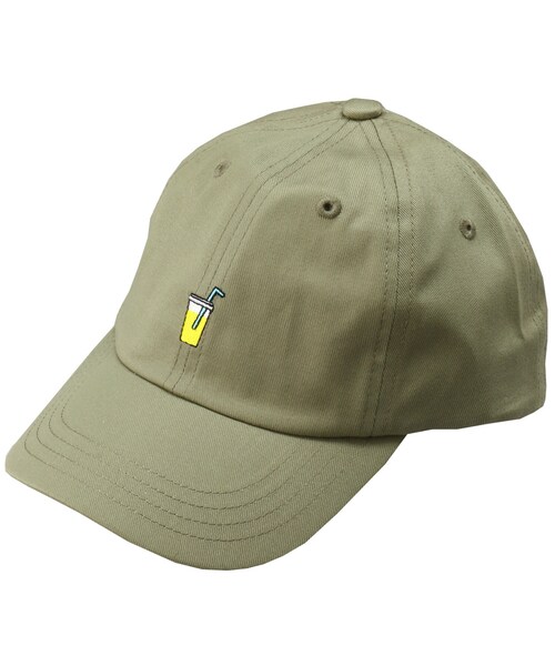 BRANSHES（ブランシェス）の「刺繍モチーフキャップ（キャップ・キッズ・イエロー/サックス/ピンク/ラベンダー/カーキ・S～L）」の2枚目の写真