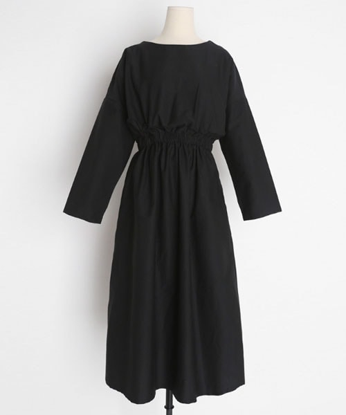 DHOLIC(ディーホリック)の「ウエストゴムコットンワンピース(ワンピース・レディース・ホワイト/ブラック/レッド・FREE)」の2枚目の写真