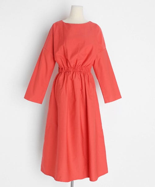 DHOLIC(ディーホリック)の「ウエストゴムコットンワンピース(ワンピース・レディース・ホワイト/ブラック/レッド・FREE)」の3枚目の写真