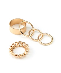 GRL | デザインリング5点セット(リング)