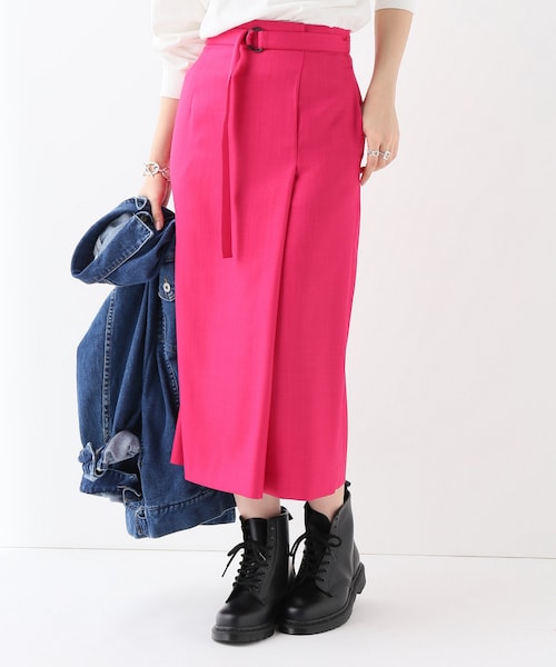 JOURNAL STANDARD（ジャーナルスタンダード）の「リネンライクベルテッドスカート（スカート・ブラック/36/38）」の3枚目の写真