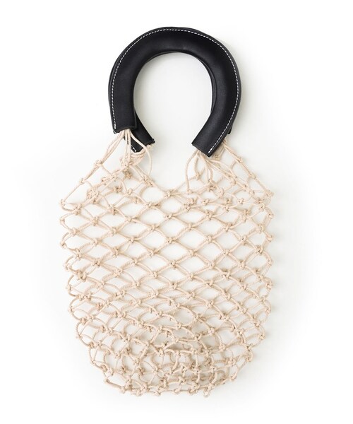 Re:EDIT（リエディ）の「【先行予約受注】フィッシュネットバケツバッグ（バッグ・レディース・ブラック/ホワイト/キャメル・フリーサイズ）」の10枚目の写真
