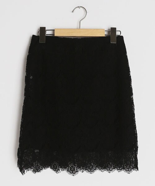 DHOLIC（ディーホリック）の「レースミニマルスカート（スカート・レディース・ホワイト/ブラック・S/M）」の2枚目の写真