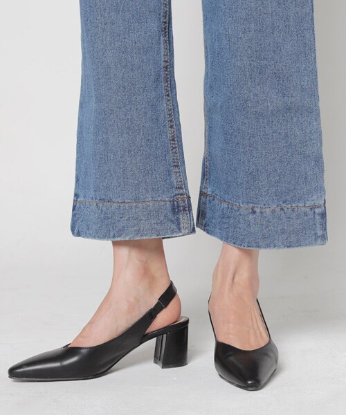 DHOLIC（ディーホリック）の「サイドゴムスリングバックシューズ（その他シューズ・レディース・ホワイト/イエロー/ブラック・225/230/235/240/245/250）」の2枚目の写真