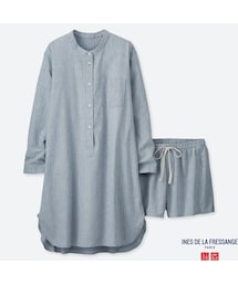 UNIQLO | コットンリネンパジャマ（長袖・ショートパンツ）(ルームウェア/パジャマ)