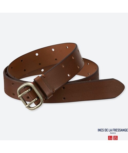 UNIQLO（ユニクロ）の「ヴィンテージベルト（ベルト・レディース・DARK BROWN 38/RED 17/BROWN 34/BLACK 09・L/M）」の3枚目の写真