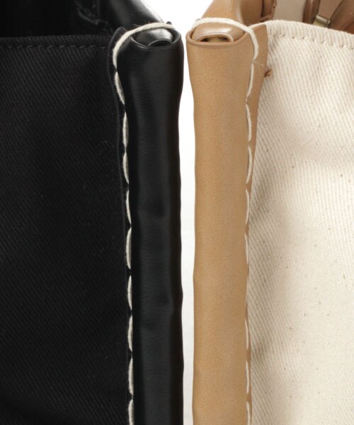 studio CLIP（スタディオクリップ）の「ウィロー2WAYスクエアトートバッグ[WEB先行予約]（バッグ・ブラック/ベージュ）」の9枚目の写真