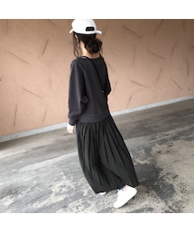 copine | 【近日夏バージョン登場予定！】バックプリーツスウェットワンピース(3color)【クリックポスト対象商品】(ワンピース)