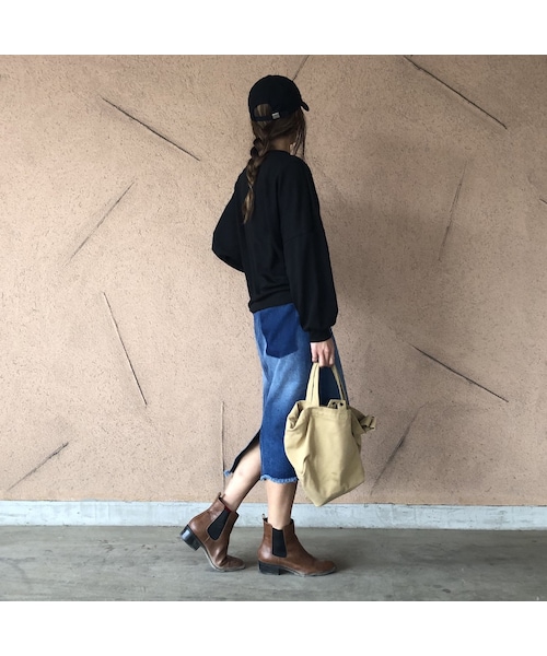 copine（コピン）の「裾フリンジアシンメトリーデニムスカート【クリックポスト対象商品】（デニムスカート・レディース・その他）」の4枚目の写真