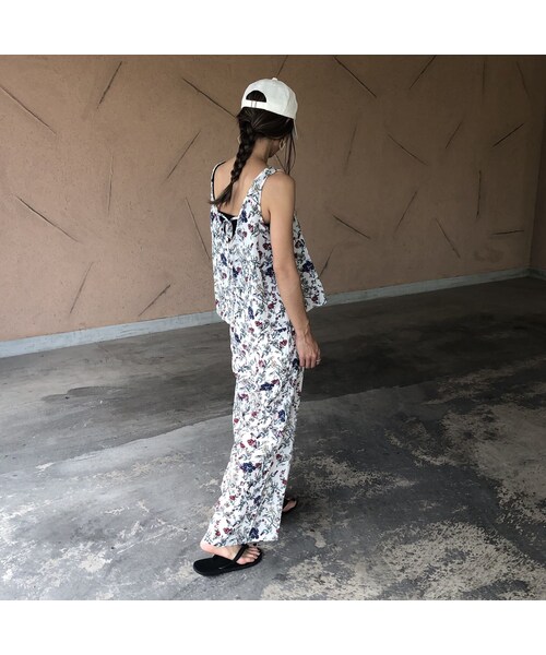 copine（コピン）の「【スペシャルプライス！定価3190円→1430円】大人気シリーズ！花柄キャミソール&ワイドパンツセットアップ【クリックポスト対象商品】（その他パンツ・レディース・その他）」の12枚目の写真