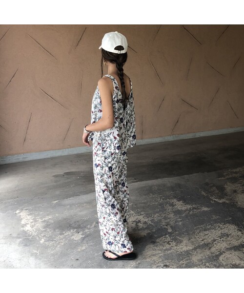 copine（コピン）の「【スペシャルプライス！定価3190円→1430円】大人気シリーズ！花柄キャミソール&ワイドパンツセットアップ【クリックポスト対象商品】（その他パンツ・レディース・その他）」の10枚目の写真