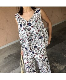 copine | 【スペシャルプライス！定価3190円→1430円】大人気シリーズ！花柄キャミソール&ワイドパンツセットアップ【クリックポスト対象商品】(その他パンツ)