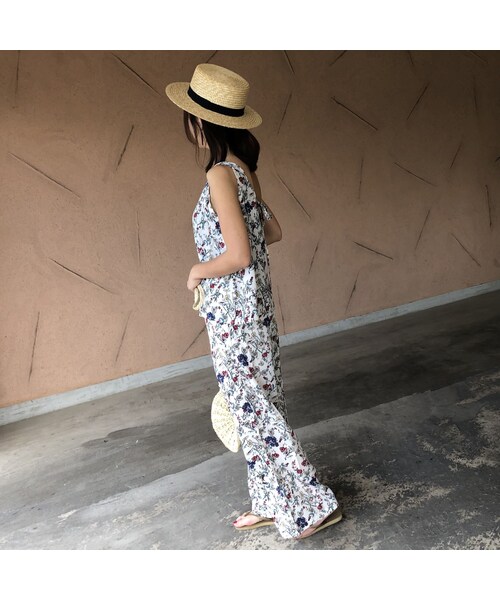 copine（コピン）の「【スペシャルプライス！定価3190円→1430円】大人気シリーズ！花柄キャミソール&ワイドパンツセットアップ【クリックポスト対象商品】（その他パンツ・レディース・その他）」の4枚目の写真