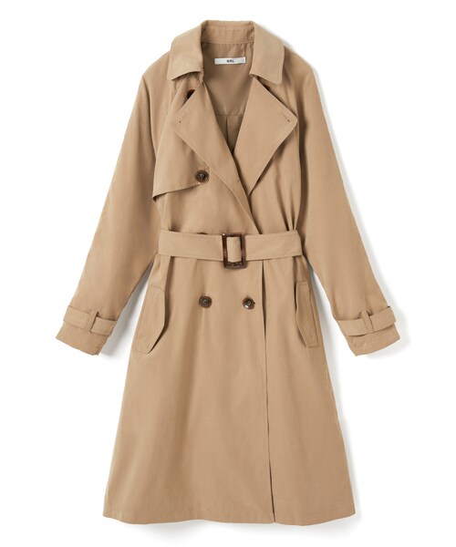 GRL（グレイル）の「ベーシックトレンチコート（トレンチコート・レディース・ベージュ/キャメル/カーキ・Ｓ）」の2枚目の写真