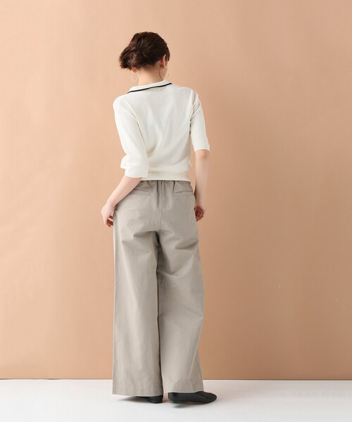 JOURNAL STANDARD relume（ジャーナルスタンダード　レリューム）の「コンパクトコットン ポロニット（トップス・ホワイト/フリー）」の4枚目の写真