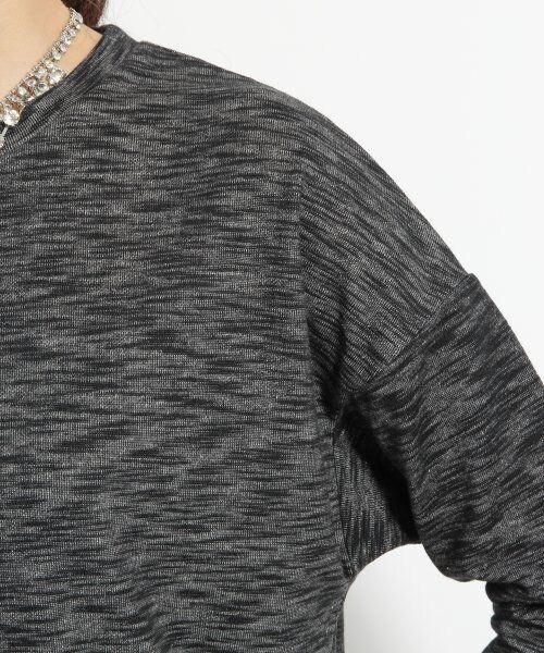 GLOBAL WORK（グローバルワーク）の「スラブジャガードプルオーバー7分袖（トップス・レディース・ネイビー88/ダークグレー18/グレー12/ホワイト06・Ｌ/Ｍ/Ｓ）」の10枚目の写真