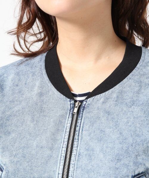 Heather（ヘザー）の「コンパクトブルゾン７分袖（ジャケット/アウター・レディース・ホワイト/ケミカル・ＦＲＥＥ）」の8枚目の写真