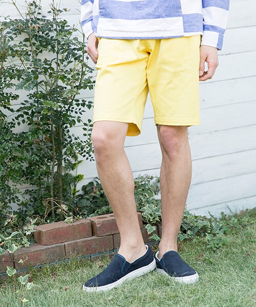 RAGEBLUE（レイジブルー）の「カラーチノショーツ（パンツ・メンズ・ネイビー/イエロー/ワイン/ベージュ/グリーン/ブルー/ホワイト・Ｌ/Ｍ）」の7枚目の写真