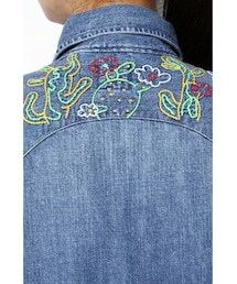 80’s 90’s Levi’s デニムシャツ 刺繍 パッチワーク L LEVI'S VINTAGE CLOTHING（リーバイスビンテージクロージング