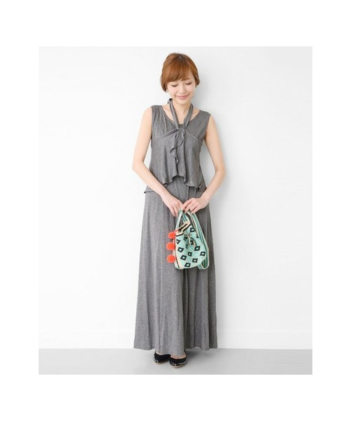 URBAN RESEARCH ROSSO WOMEN(アーバンリサーチ ロッソ)の「4WAYカットソーマキシワンピース(ワンピース/ドレス・レディース・NAVY/GRAY・FREE)」の11枚目の写真