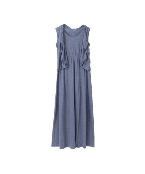 URBAN RESEARCH ROSSO WOMEN(アーバンリサーチ ロッソ)の「4WAYカットソーマキシワンピース(ワンピース/ドレス・レディース・NAVY/GRAY・FREE)」の4枚目の写真