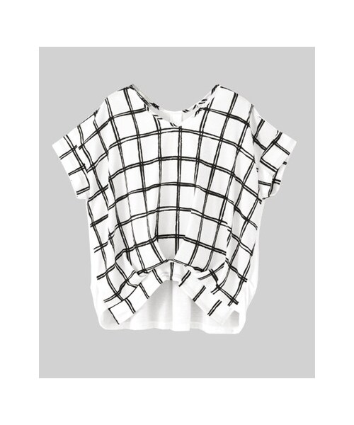 URBAN RESEARCH DOORS(アーバンリサーチドアーズ)の「ウィンドペン切替プルオーバー(トップス・レディース・ネイビー/オフ・one)」の1枚目の写真