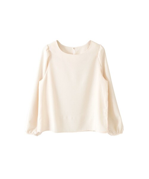 KBF（ケイビーエフ）の「パフスリーブプルオーバー（トップス・レディース・ネイビー/オフホワイト/アイスブルー・one）」の2枚目の写真