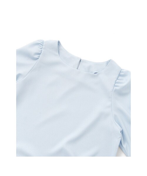 KBF（ケイビーエフ）の「パフスリーブプルオーバー（トップス・レディース・ネイビー/オフホワイト/アイスブルー・one）」の9枚目の写真