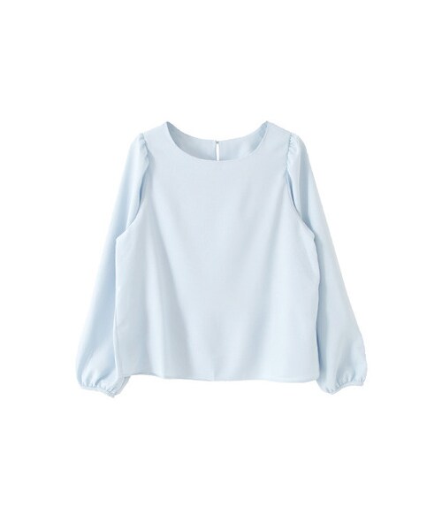 KBF（ケイビーエフ）の「パフスリーブプルオーバー（トップス・レディース・ネイビー/オフホワイト/アイスブルー・one）」の3枚目の写真