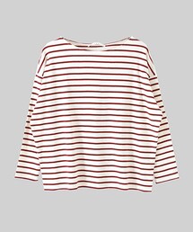 KBF | ボートネックボーダーロンTee(トップス)