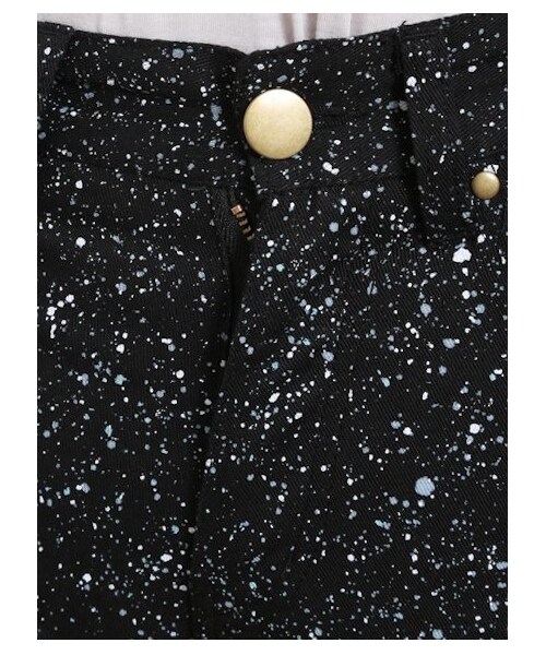 E hyphen world gallery（イーハイフンワールドギャラリー）の「【Special Price】ペイント風プリントショートパンツ（ショートパンツ・レディース・ベージュ/ブラック/ホワイト・M/S）」の7枚目の写真