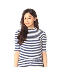 GINGER ALE | パイルボーダーTシャツ(トップス)