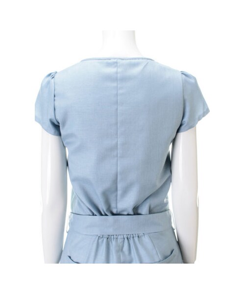 31 Sons de mode（トランテアン　ソン　ドゥ　モード）の「フロントファスナーコンビネゾン（ワンピース/ドレス・レディース・ネイビー/ピンク/サックスブルー・３６/３８）」の10枚目の写真