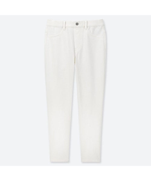 UNIQLO（ユニクロ）の「ウルトラストレッチクロップドレギンスパンツ（レギンス/スパッツ・レディース・BEIGE 31/LIGHT BLUE 60/GREEN 54/WHITE 00/LIGHT GRAY 02/ORANGE 27/BLACK 09・L/XL/XXL/M/XS/S/3XL）」の2枚目の写真