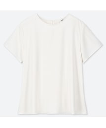 UNIQLO | ドレープブラウス（半袖）(シャツ/ブラウス)