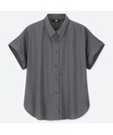 ユニクロ | ソフトコットンシャツ（半袖）(襯衫)