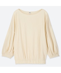 UNIQLO | ヨウリュウギャザーＴ（5分袖）(Tシャツ/カットソー)