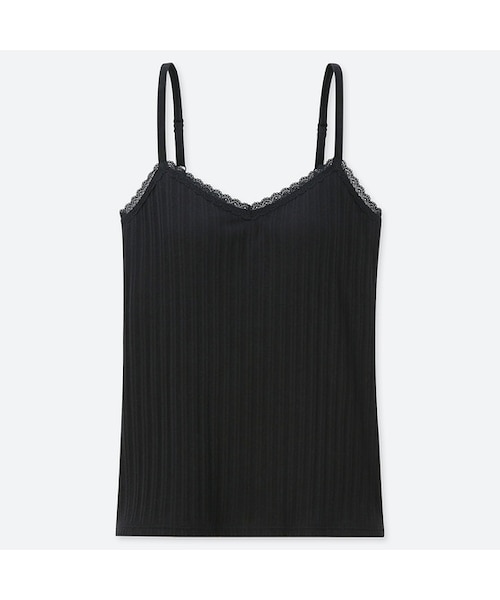 UNIQLO（ユニクロ）の「ポインテールレースブラキャミソール（ブラジャー・レディース・WHITE 00/GRAY 03/PURPLE 72/GREEN 53/BLACK 09/BLUE 64・XS/L/3XL/XL/M/S/XXL）」の2枚目の写真